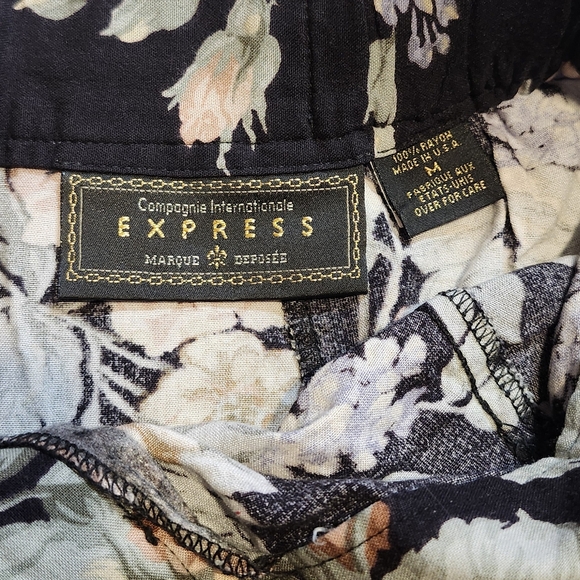 Vintage Express Floral A-Line Skirt - Picture 6 of 6